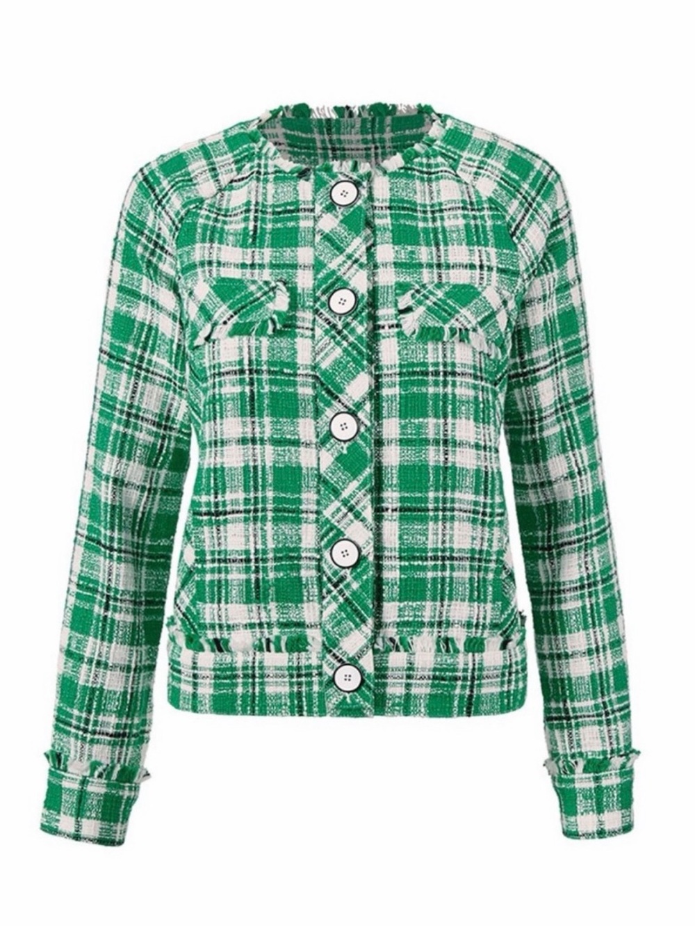 Nwot Cabi kelly green tweed Library Jacket small shabby chic academia preppy